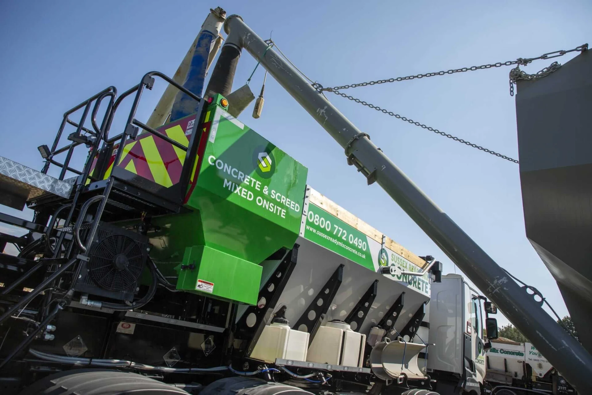 Sussex Ready Mix Concrete lorry providing on-site mixed concrete