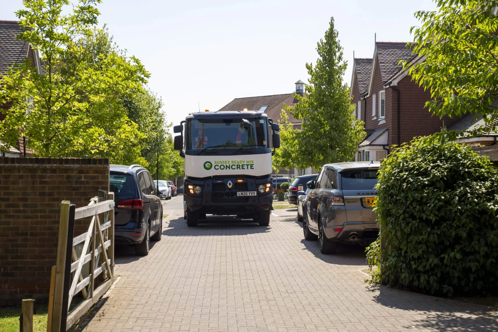 Imprinted concrete delivery