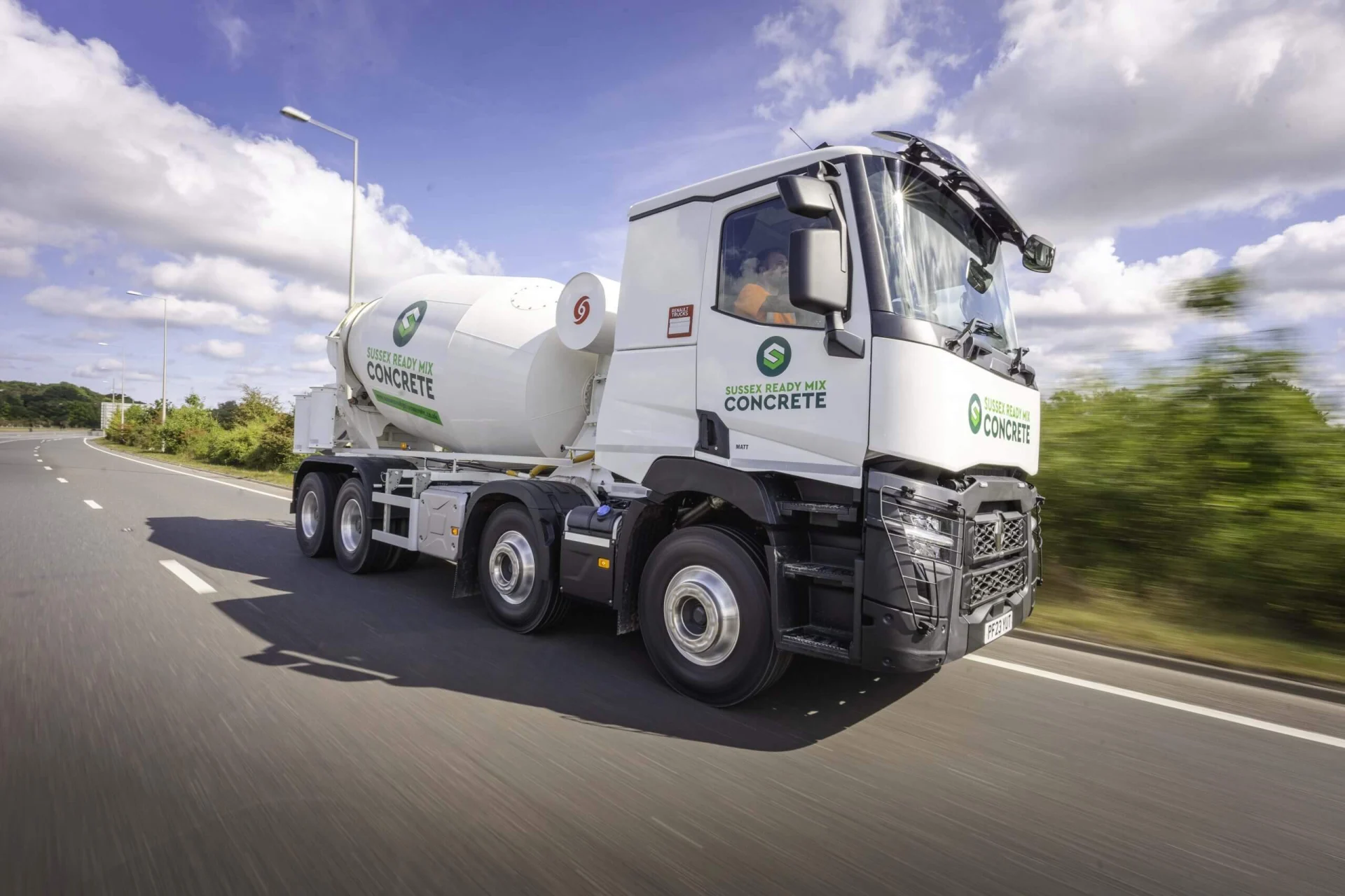 On site mixed concrete delivery